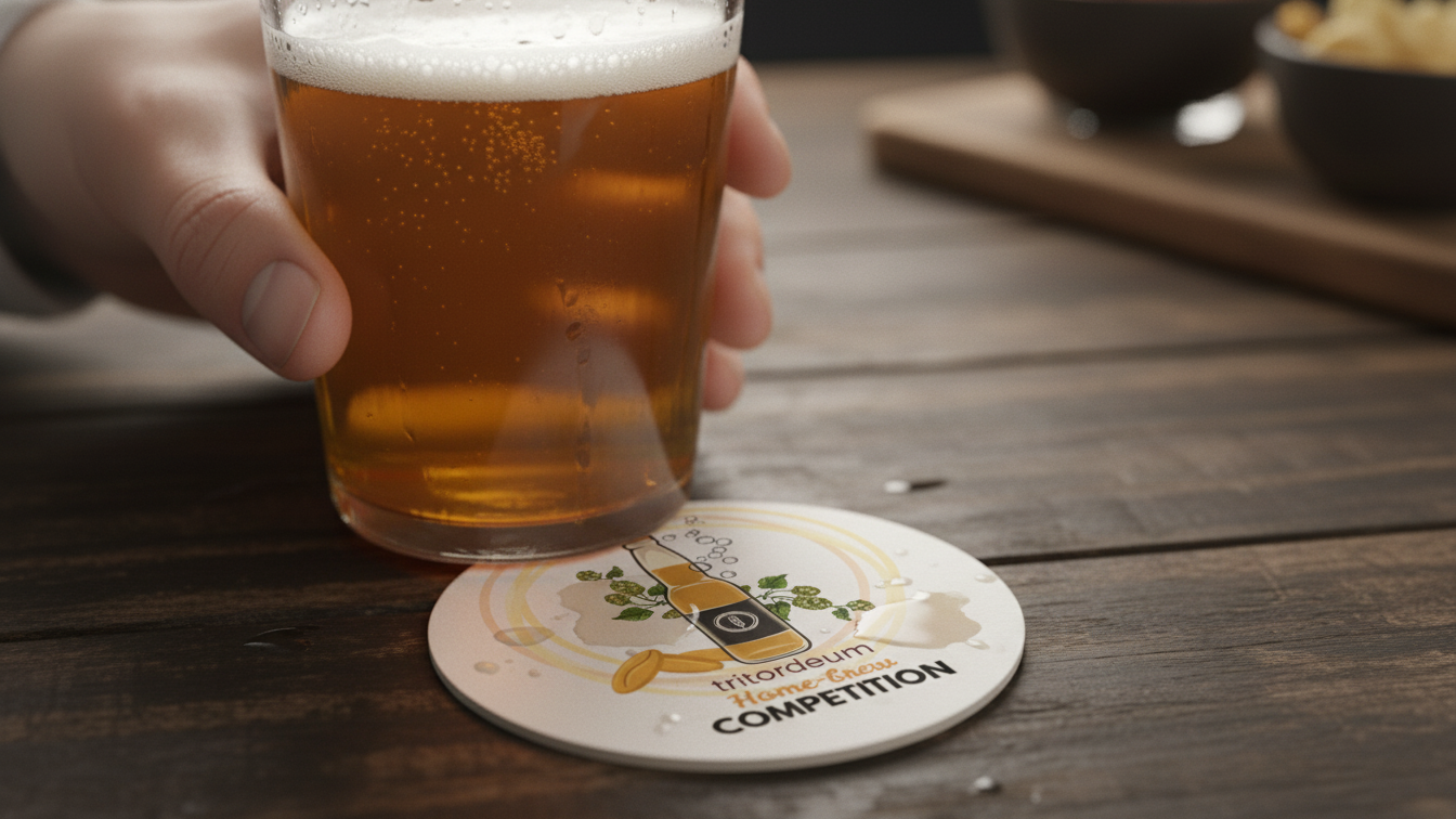 HBC - Beer glass on coaster HBC - Beer glass on coaster